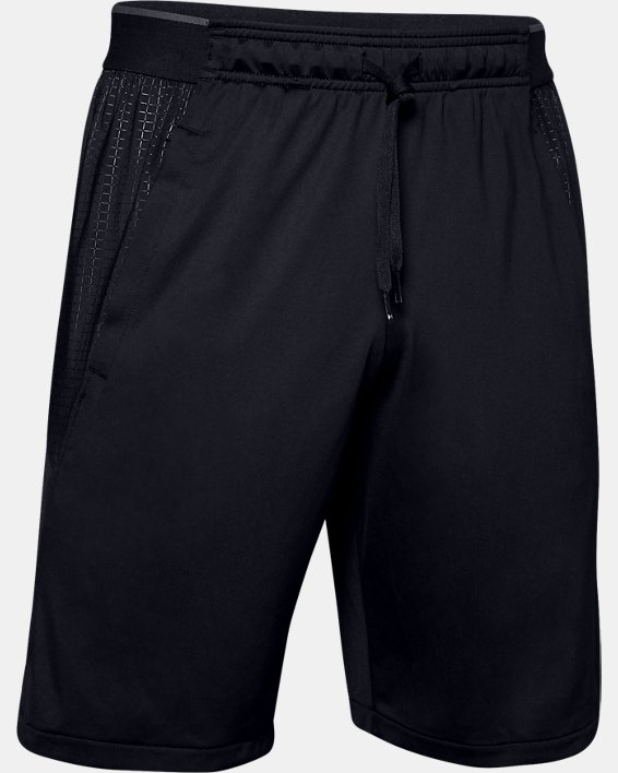 Men's UA MK-1 Emboss Shorts in Black image number 4